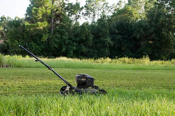 Can you mow wet grass in Davie, FL